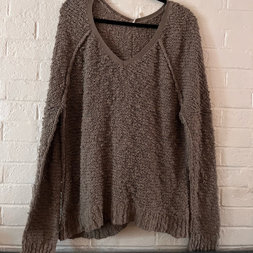Free people dark green sweater